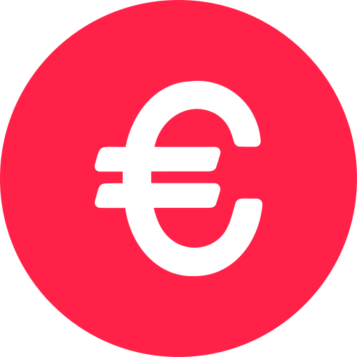 Euro Generic color fill icon