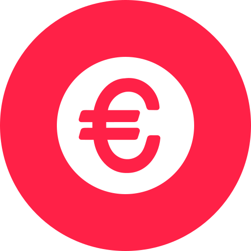 Euro Generic color fill icon