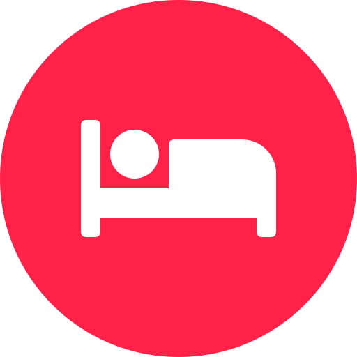 Bed free icon Bed free icon