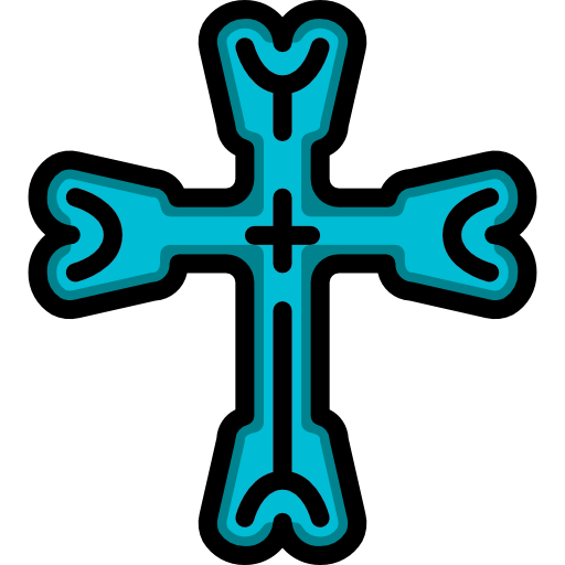 turquoise cross clipart