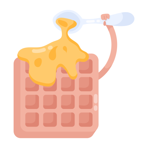 Waffle free sticker Waffle free sticker