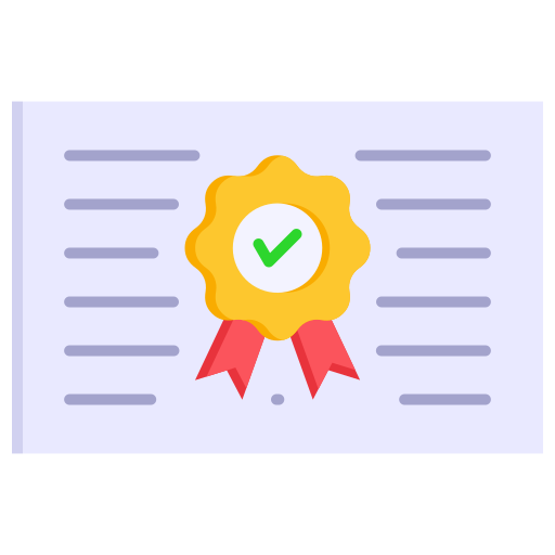 certificación icono gratis