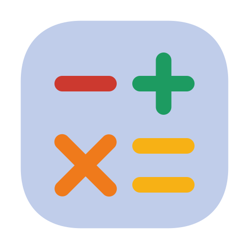 Math Generic color fill icon