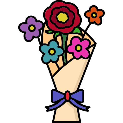 Bouquet Generic color lineal-color icon