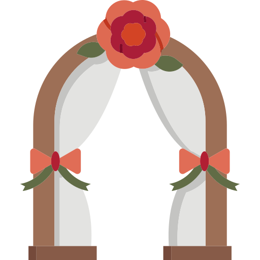 arco de boda icono gratis