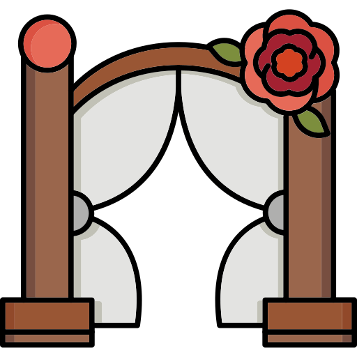 arco de boda icono gratis