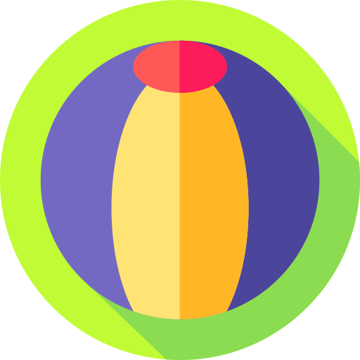 Beach ball Flat Circular Flat icon