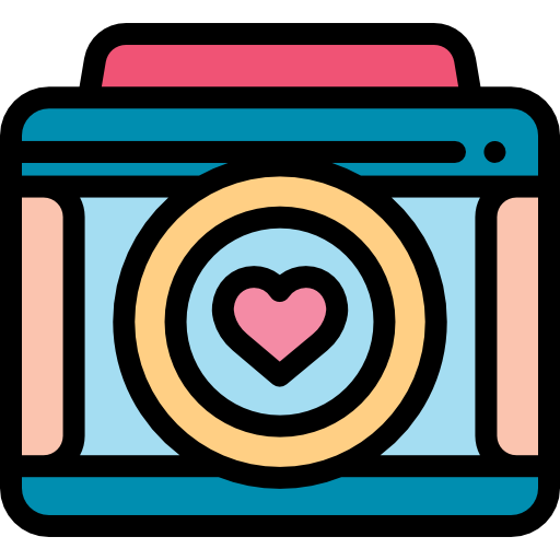 Camera Detailed Rounded Lineal color icon