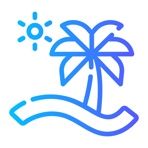 Beach Generic gradient outline icon