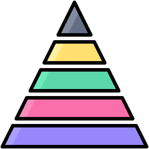 Pyramid Generic color lineal-color icon