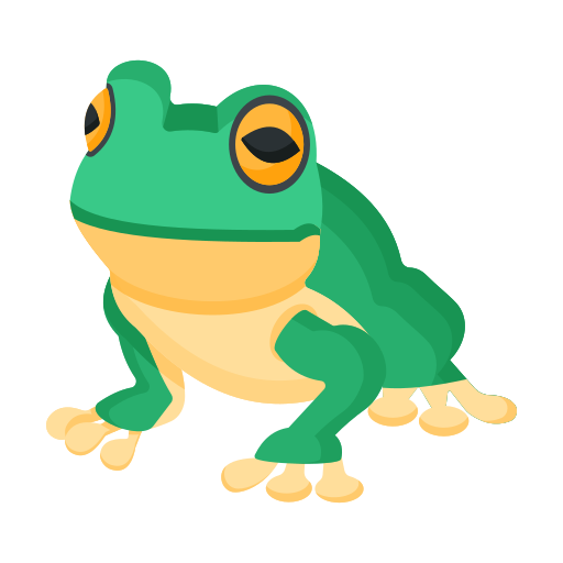 Frog free sticker Frog free sticker