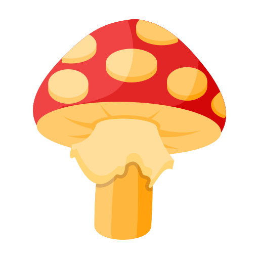 Mushroom free sticker