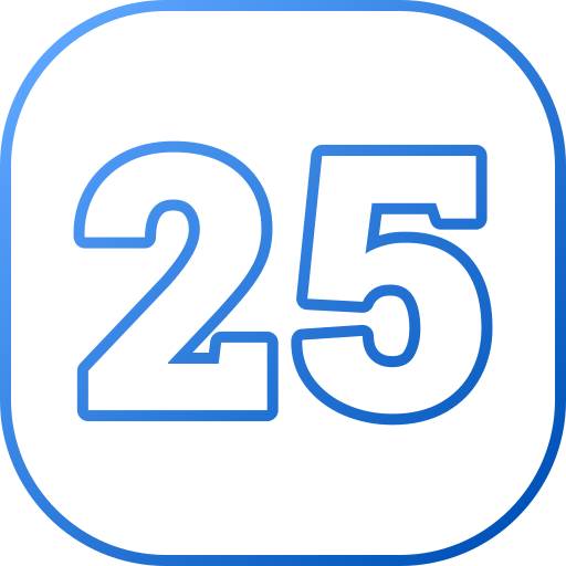 25 Generic gradient outline icon
