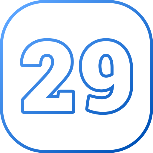 Number 29 Clipart