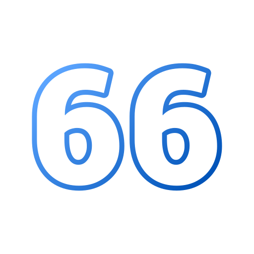 66 Icône gratuit 66 Icône gratuit