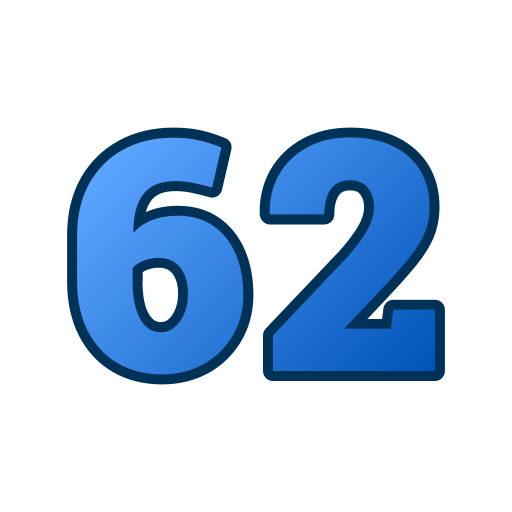 62 Icône gratuit 62 Icône gratuit