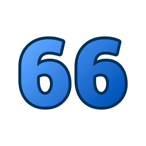 66 Icône gratuit 66 Icône gratuit