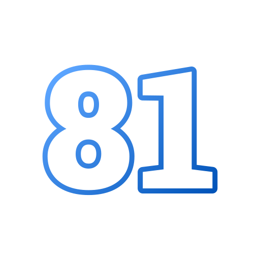 81 Icône gratuit 81 Icône gratuit