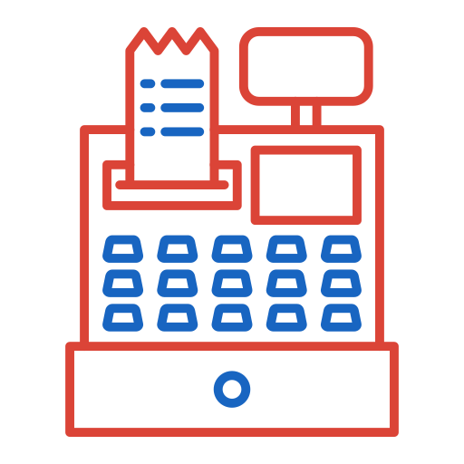 caja registradora icono gratis