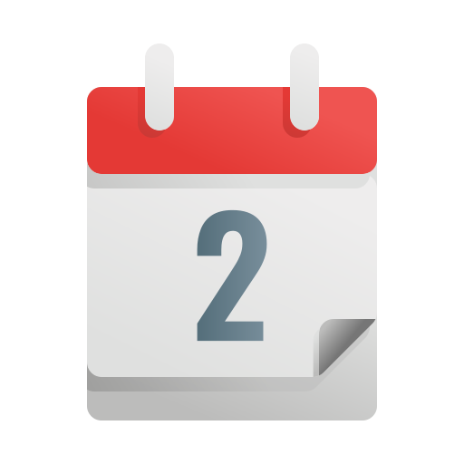 Calendar Generic gradient fill icon