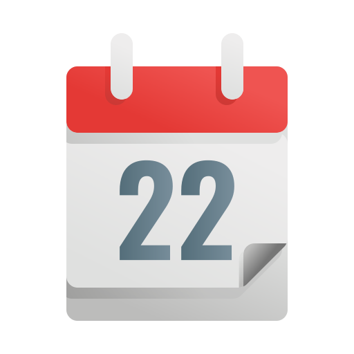 Calendar Generic Gradient Fill Icon