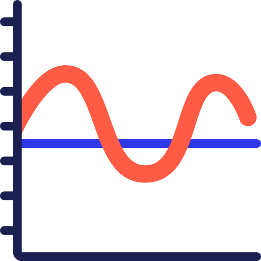 gráfico de ondas icono gratis