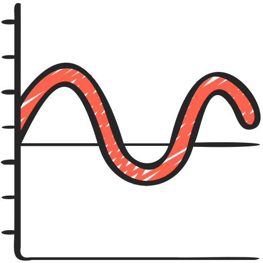 gráfico de ondas icono gratis