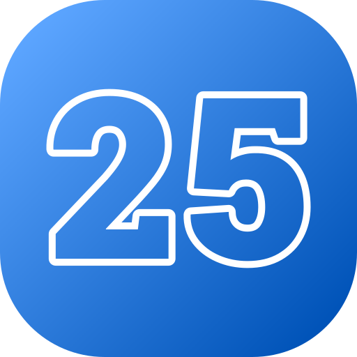 25 grátis ícone 25 grátis ícone