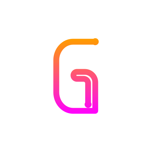 Letter g Generic gradient outline icon