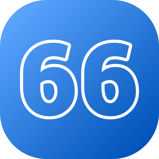 66 Icône gratuit 66 Icône gratuit