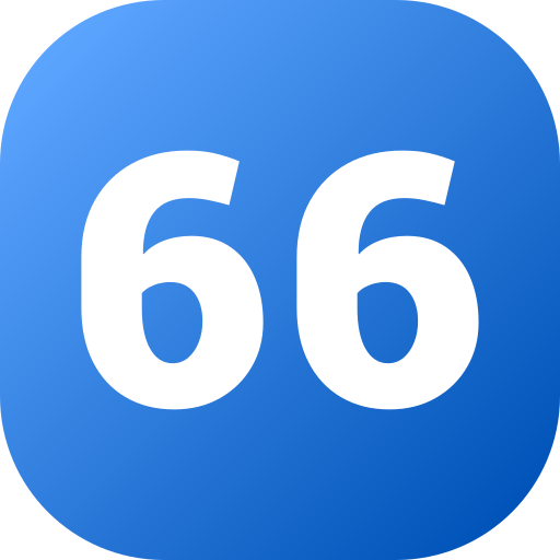 66 Icône gratuit 66 Icône gratuit
