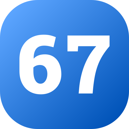 67 Icône gratuit 67 Icône gratuit
