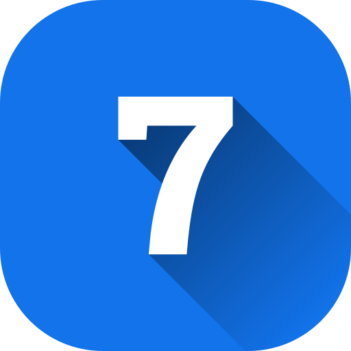 numero 7 icono gratis