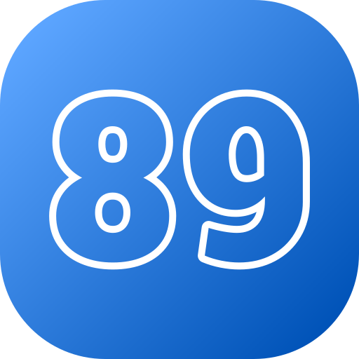 89 Icône gratuit 89 Icône gratuit
