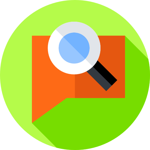 Search Flat Circular Flat Icon