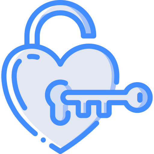 Lock Basic Miscellany Blue icon