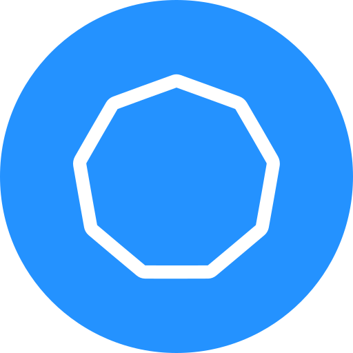 Nonagon Generic color fill icon