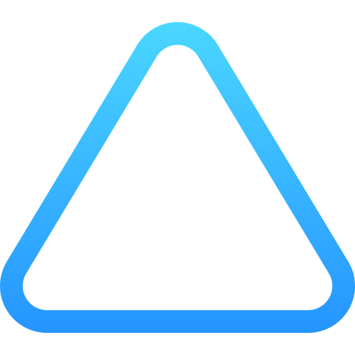 White triangle icon - Free white shape icons