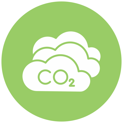 Carbon dioxide Generic color fill icon