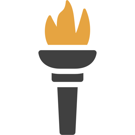 Olympic flame Generic color fill icon