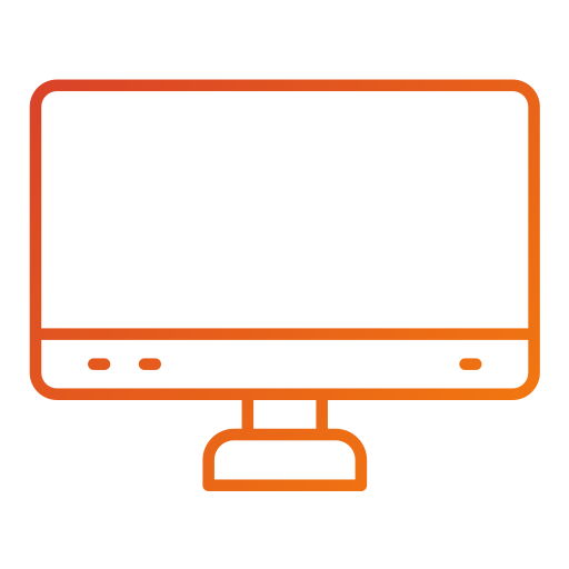monitor de televisión icono gratis