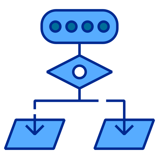 Icono De Diagrama De Flujo Generic Color Lineal Color