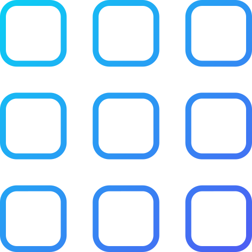 Menu Generic gradient outline icon