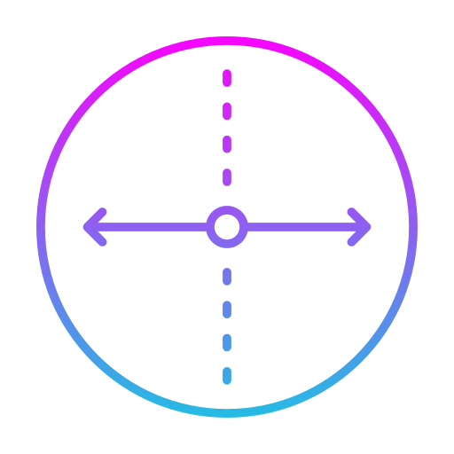 Diameter Generic gradient outline icon