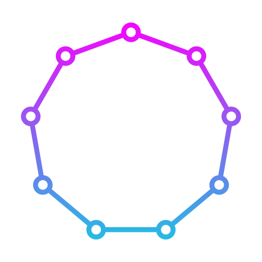 nonágono icono gratis