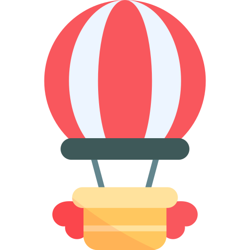 Hot air balloon Generic color fill icon