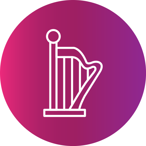 Harp Generic gradient fill icon