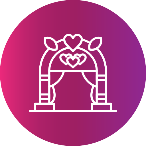 arco de boda icono gratis