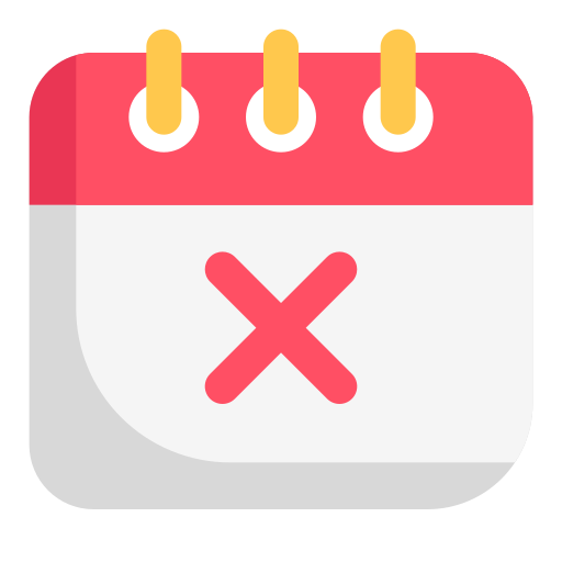 cancelar evento icono gratis