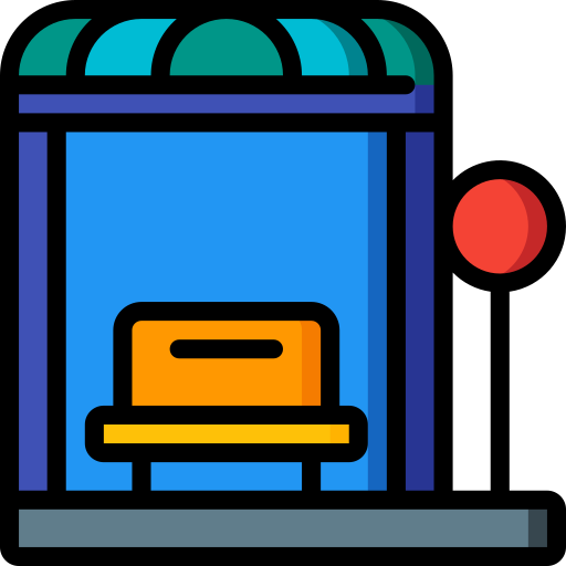 Bus stop Basic Miscellany Lineal Color icon